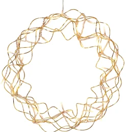 Krans med LED-ljusslinga