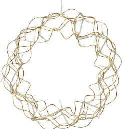 Krans med LED-ljusslinga