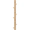 Kroklist Vertikal, trä, hängare med 9 krokar, 72 cm