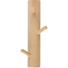 Kroklist Vertikal, trä, hängare med 3 krokar, 24 cm