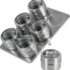 Kryddburkar med magnetiskt ställ, 6-pack