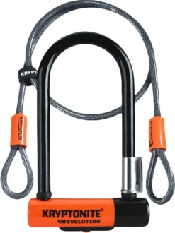 Kryptonite Evolution Mini 7, bygellås med vajer