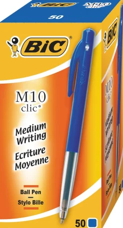 Kulspetspenna Bic M10 Clic 50-pack