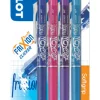 Kulspetspennor Pilot Frixion Clicker, 4-pack