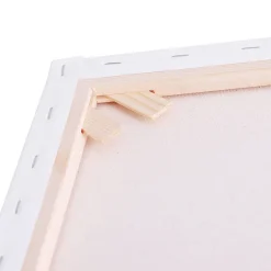 Kvadratisk canvas med ram, bomull, Sang, 3-pack