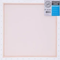 Kvadratisk canvas med ram, bomull, Sang, 3-pack