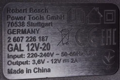 Laddare Bosch GAL 12V-20