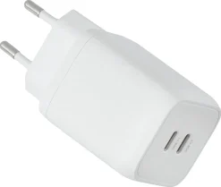 Laddare USB-C Dual GaN PD PPS, 65 W