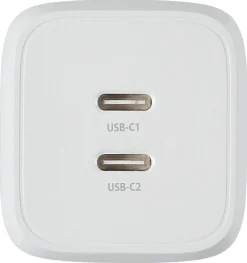 Laddare USB-C Dual GaN PD PPS, 65 W