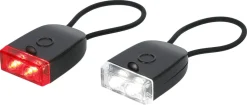 Laddbar Mini-LED vit/röd med gummiband, 2-pack