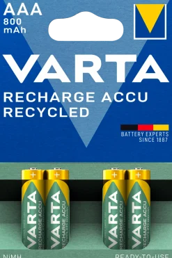 Laddningsbart batteri AAA/HR03 VARTA Recycled