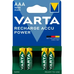 Laddningsbart batteri AAA/HR03 1000 mAh VARTA Power