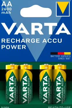 Laddningsbart batteri AA/HR6 2600 mAh VARTA Power