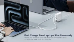 Laddstation USB-C/A 4 portar GaN PD, 140 W