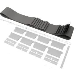 Lameller till gardin fönster, 8,9 x 250 cm, 8-pack