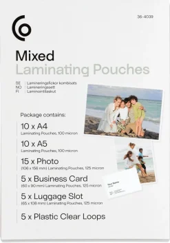 Lamineringsfickor kombisats Exibel
