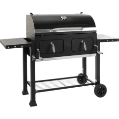 Landmann XXL stor kolgrill med lock och kolgrillsvagn
