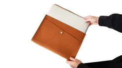 Laptopfodral konstläder 14 tum, brun
