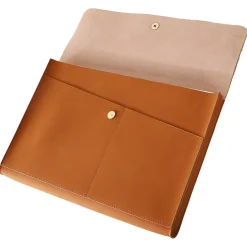 Laptopfodral konstläder 14 tum, brun
