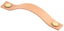 Läderhandtag Levanto natur, 158 mm