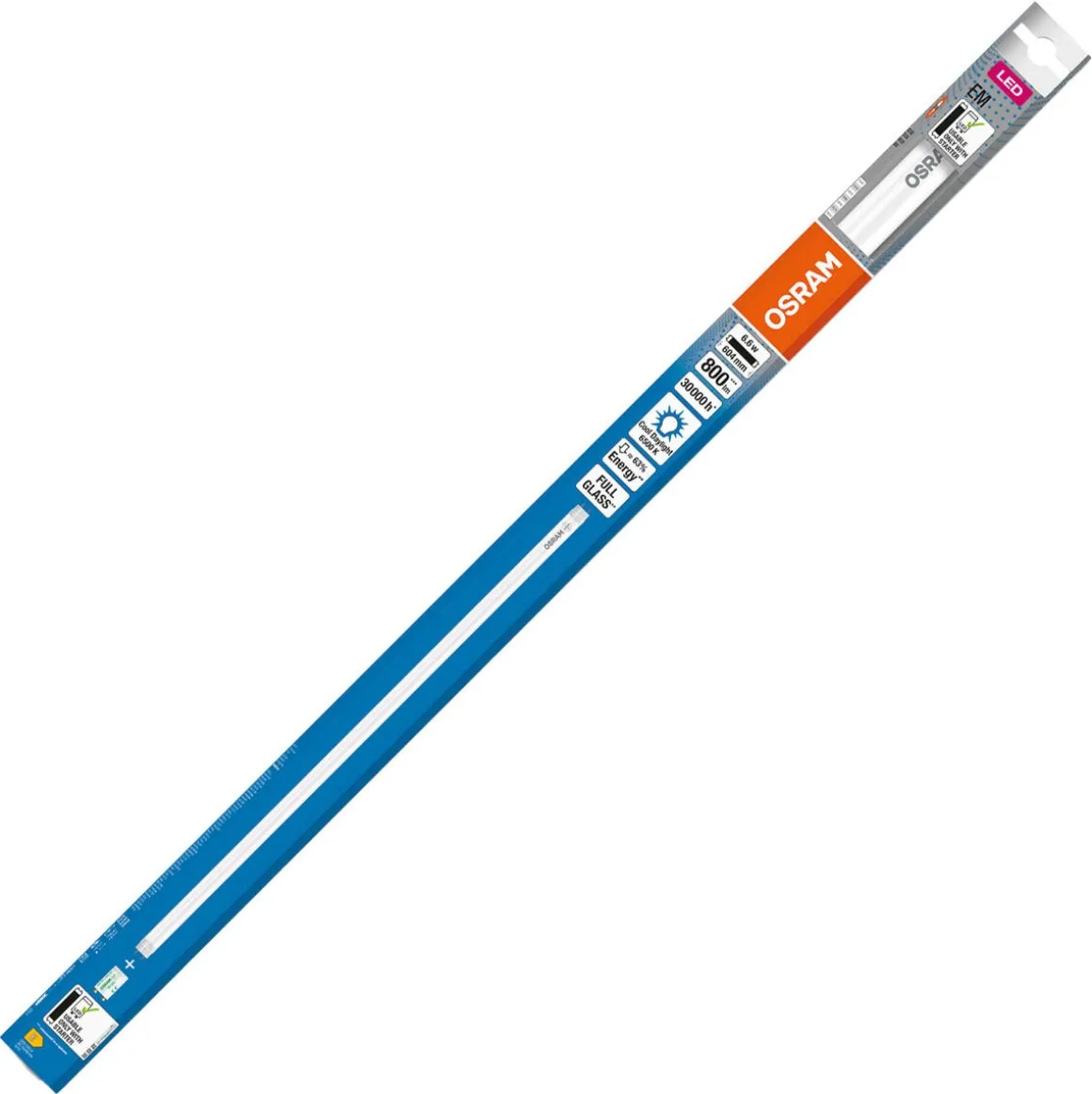 LED lysrör T8 EM 6,6 W Osram 60 cm kallvitt