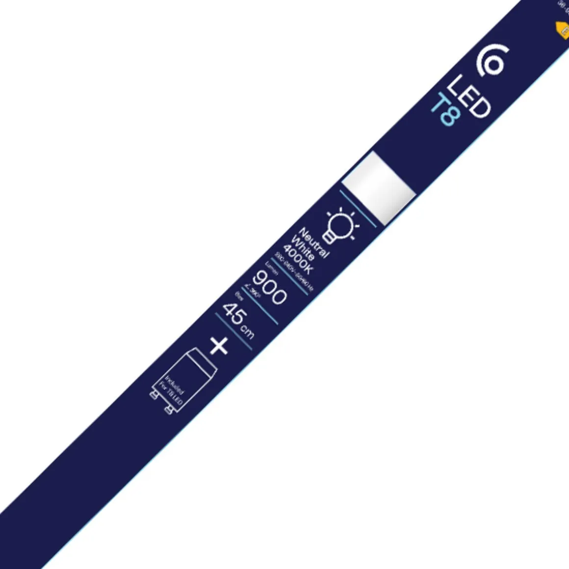 LED lysrör T8 G13 7 W 45 cm neutralvit