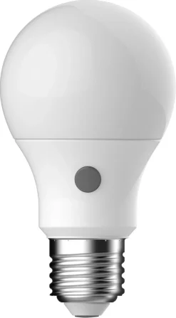 LED-lampa, sensor och skymningsrelä, E27 A60 4,2 W