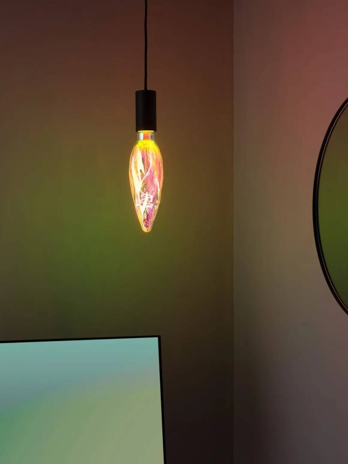 LED-lampa E27 dimbar Rainbow, extra varmvit, 248 mm