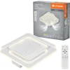 Ledvance fyrkantig LED-takfläkt 55 W, vit