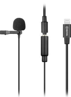Lightning mikrofon till mobil, Boya Lavalier BY-M2