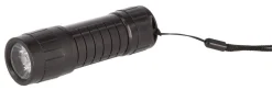Liten ficklampa LED, 10 cm, svart