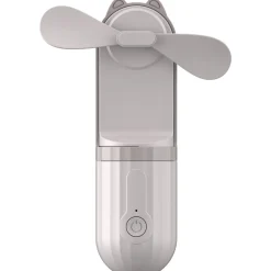 Liten handfläkt med powerbank och ficklampa