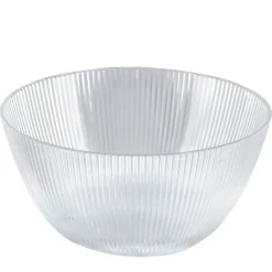 Liten plastskål transparent 15 cm, 4-pack