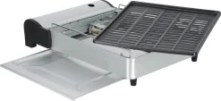Liten portabel gasolgrill med keramisk beläggning