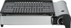 Liten portabel gasolgrill med keramisk beläggning