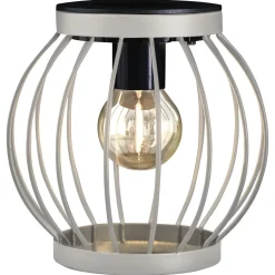 Liten solcellslykta metall Northlight, 15,5 x 16 cm