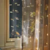 Ljusgardin LED 1x2 m transparent inomhus utomhus