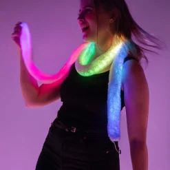 Ljuslinga LED RGBIC med fluffigt tyg och musikstyrning, 2 m