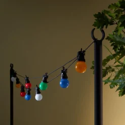 Ljusslinga utomhus solcell färgade bollar, 4,5 m