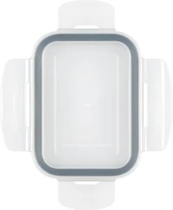 Lock med snäpplås, matlåda glas