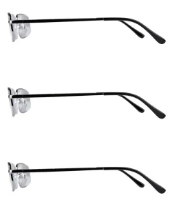Läsglasögon metall, 3-pack