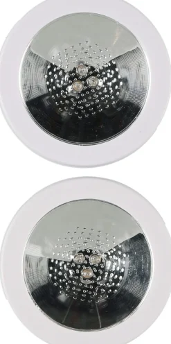 Lysande glasunderlägg LED RGB, batteridrivet, 2-pack