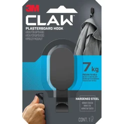 3M Claw krok för gipsvägg svart, 7 kg, 1-pack