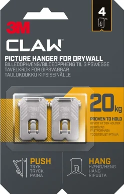 3M Claw tavelkrok för gipsvägg, 20 kg