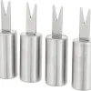Majshållare rostfritt stål, 4-pack