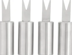 Majshållare rostfritt stål, 4-pack