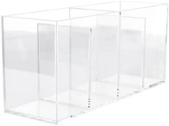 Makeup organizer 4 fack, klar plast