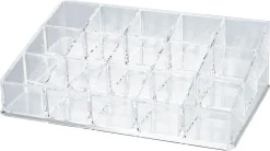 Makeup-organizer 15 fack, klar plast