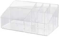 Makeup organizer 8 fack, sminkställ i klar plast
