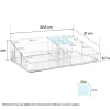 Makeup organizer, klar plast